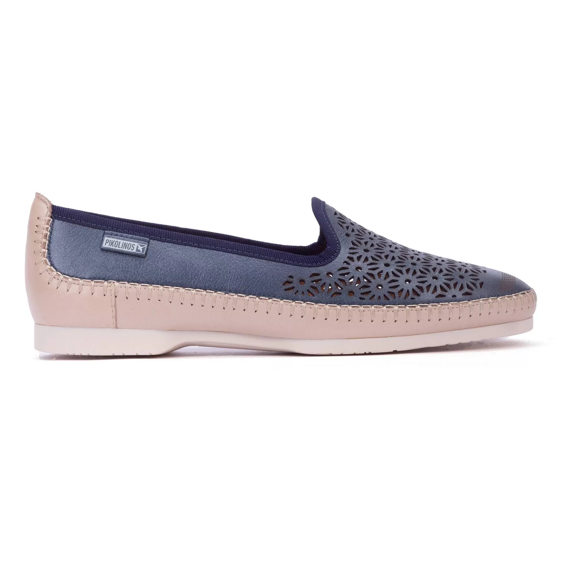 Pikolinos Flache Schuhe^Aguilas | Blauer Perforierter Damen-Slipper