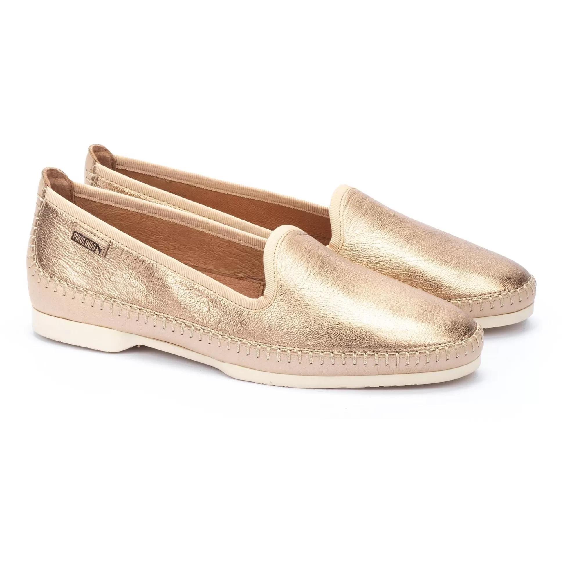 Pikolinos Flache Schuhe^Aguilas | Goldener Damen-Slipper