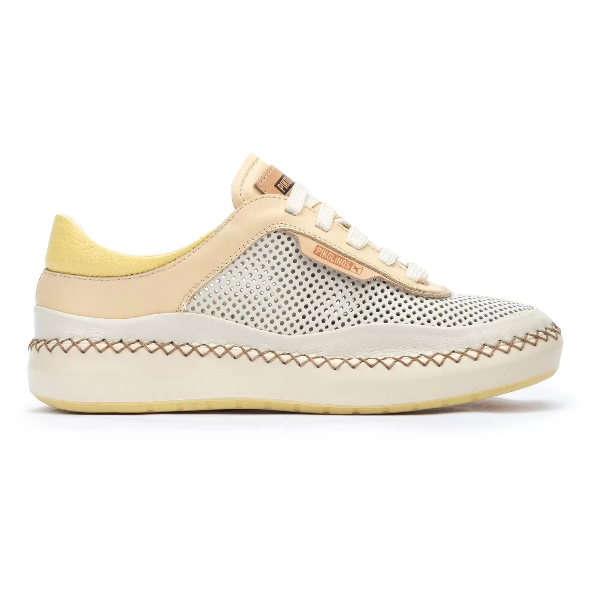 Pikolinos Flache Schuhe^Mesina | Damen-Sneaker Mit Gestanztem Oberleder