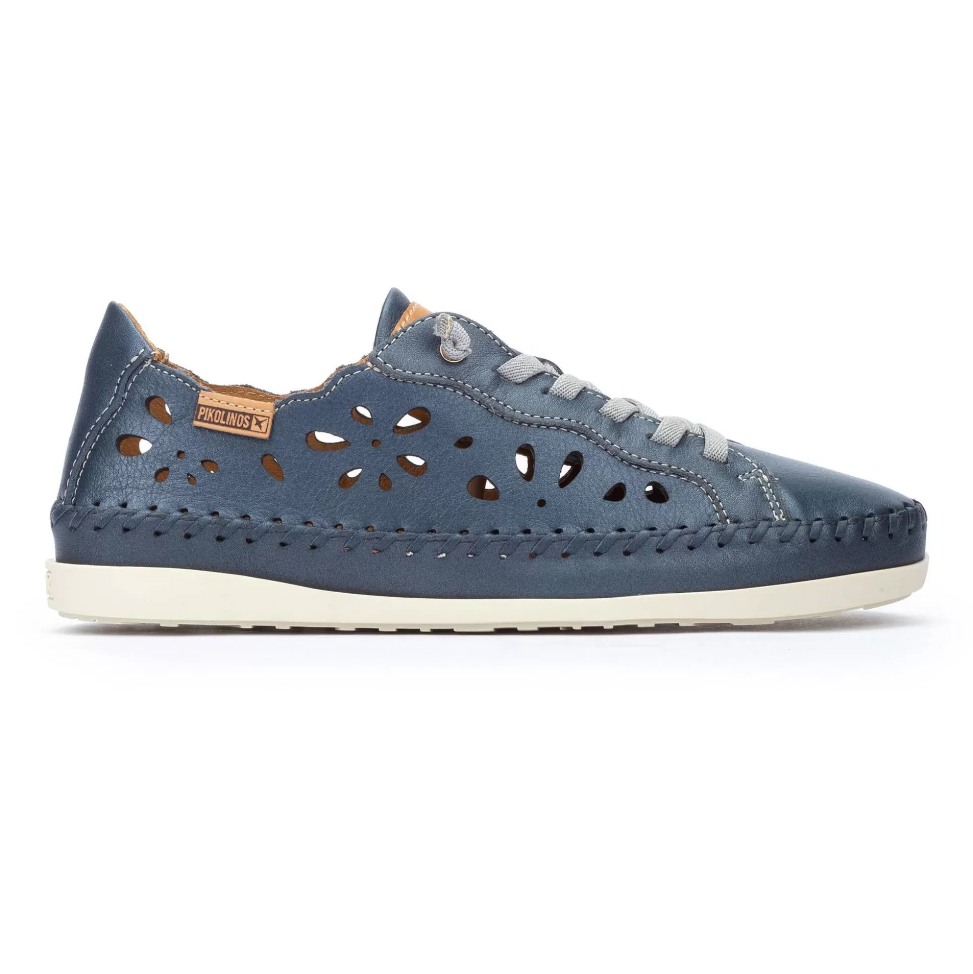 Pikolinos Flache Schuhe^Soller | Damen-Sneaker Aus Leder Mit Lochmuster